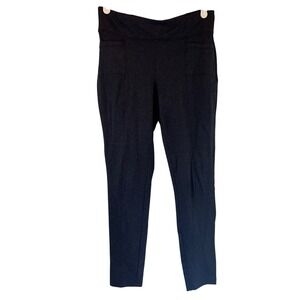Talbots‎ Womens Leggings XS Dark Blue Patterned Stretch Pants
